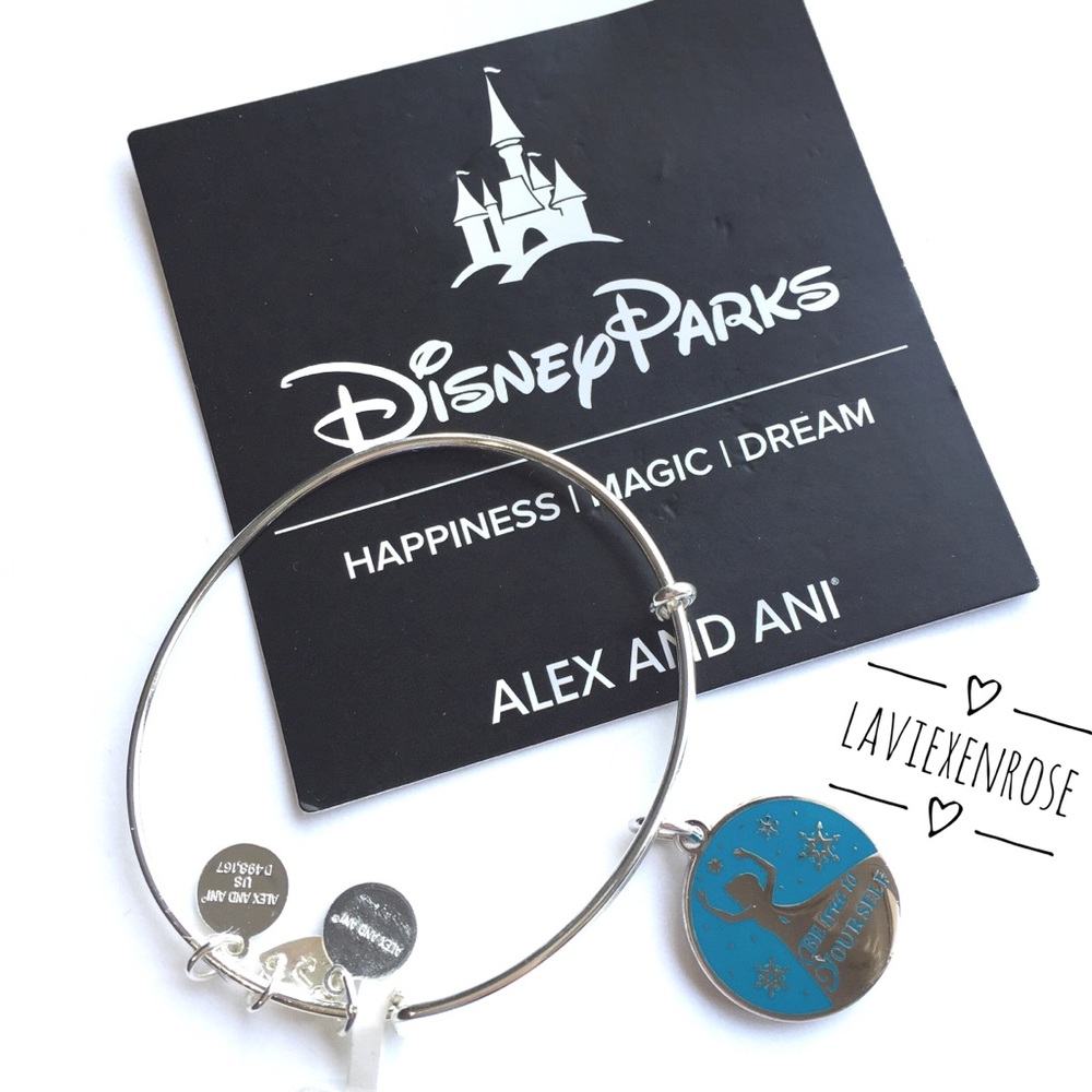 🆕 Frozen Elsa Alex & Ani Silver Charm Bracelet